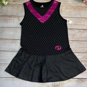 Elegant Black and Pink Mini Dress